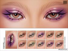 Sims 4 Eyeshadow Makeup Mod: N288 (Featured)