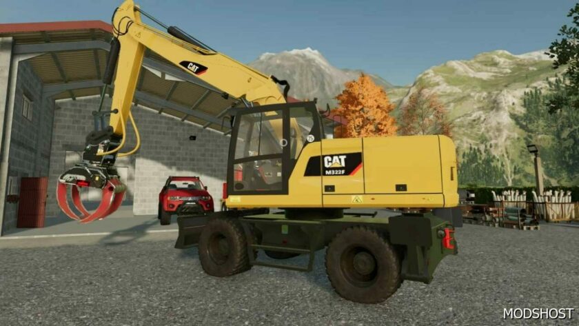 FS22 Caterpillar Forklift Mod: 322F V1.2 (Featured)