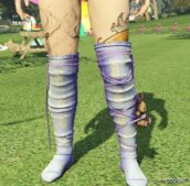 GTA 5 Player Mod: Easter Socks for MP Female (Image #5)