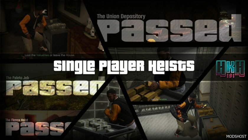 GTA 5 Script Mod: Single Player Heists Beta V1.1.6 (Featured)