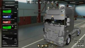 ETS2 DAF Part Mod: XF E6 BIG Sunshield 1.49 (Image #2)