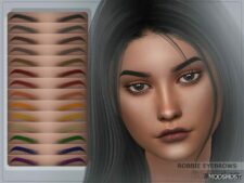 Sims 4 Female Hair Mod: Robbie Eyebrows (HQ) (Featured)