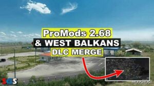 ETS2 ProMods Map Mod: & West Balkans DLC Merge V1.5 (Featured)