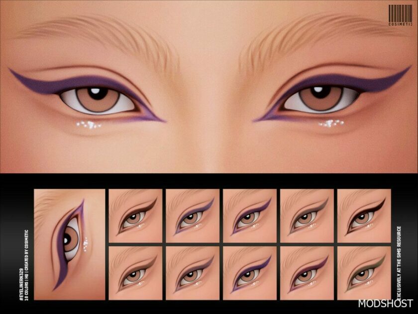 Sims 4 Eyeliner Makeup Mod: N329 (Featured)