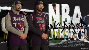 GTA 5 Player Mod: Classic Nba-Inspired Jersey+Hoodie Combo (Featured)