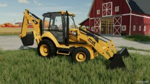 FS22 Caterpillar Tractor Mod: 420FIT Backhoe (Featured)