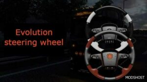 ETS2 Scania Part Mod: Evolution Steering Wheels for Scania S 2016 V5.0 (Featured)