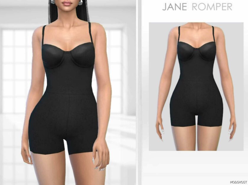 Sims 4 Female Clothes Mod: Jane Romper (Featured)