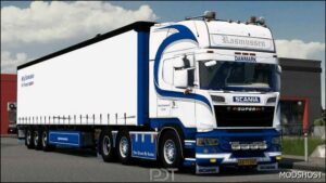 ETS2 Scania Truck Mod: R580 + Trailer Stig Rasmussen V10 (Featured)