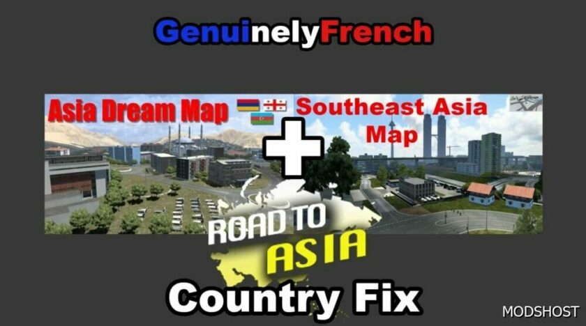 ETS2 Mod: Road to Asia – Asia Dream Map – Southeast Asia Map Country FIX (Featured)