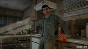 GTA 5 Player Mod: Denim Jacket Sp/Fivem (Featured)