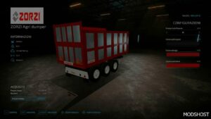 FS22 Trailer Mod: Zorzi Agridumper (Featured)