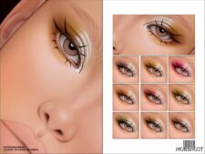 Sims 4 Eyeshadow Makeup Mod: Glossy Eyeshadow N289 V2 (Featured)