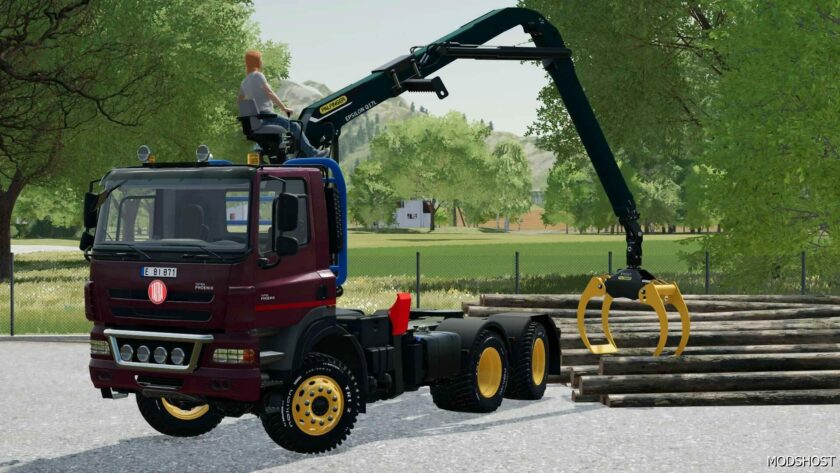 FS22 Tatra Mod: Phoenix Truck with Palfinger Crane (Featured)