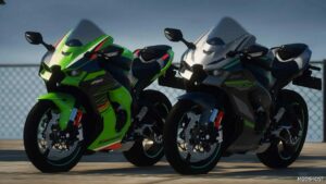 GTA 5 Vehicle Mod: Kawasaki Ninja ZX10R KRT Edition 2024 Add-On | Tuning | Liveries (Featured)