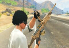 GTA 5 Weapon Mod: M249 Sandstorm Fivem / Replace Animated (Image #2)