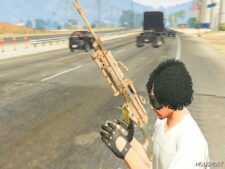 GTA 5 Weapon Mod: M249 Sandstorm Fivem / Replace Animated (Image #3)