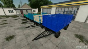 FS22 Trailer Mod: 2 PTS-4 887B V1.1 (Featured)