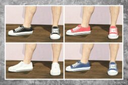 GTA 5 Player Mod: Female Fake Converse Shoes to Male (Image #2)