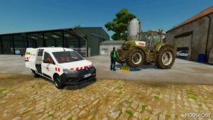 FS22 Renault Car Mod: 2022 Renault Kangoo (Claas) (Featured)