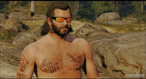 GTA 5 Player Mod: 80’s Mullet for Michael (Image #4)