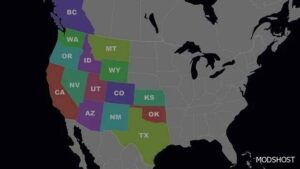 ATS Mod: US State Abbreviations Map V1.6 1.49 (Featured)