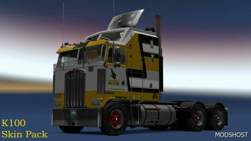 ETS2 Kenworth Mod: K100 Skins Pack V3.0 1.49 (Featured)