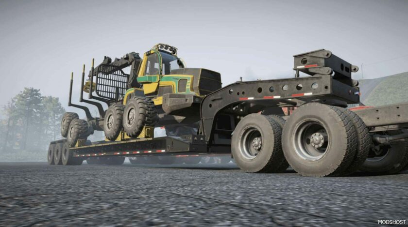 SnowRunner Mod: Twm’s Haley 55-TON Lowboy Trailer Pack (Featured)