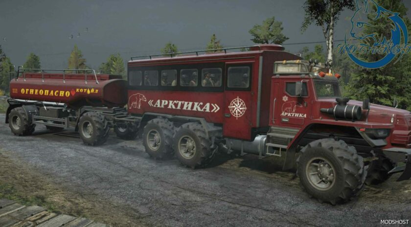 SnowRunner Truck Mod: U 425702 Arktic Tjgah (Featured)