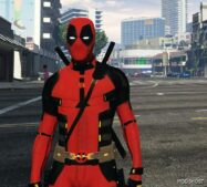 GTA 5 Player Mod: Deadpool 3 Suit Retexture (Add-On) V1.4 (Featured)