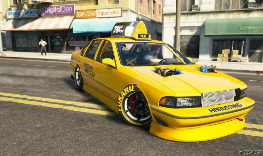 GTA 5 Vehicle Mod: Impaler SZ Drift Taxi Add-On|Fivem (Featured)