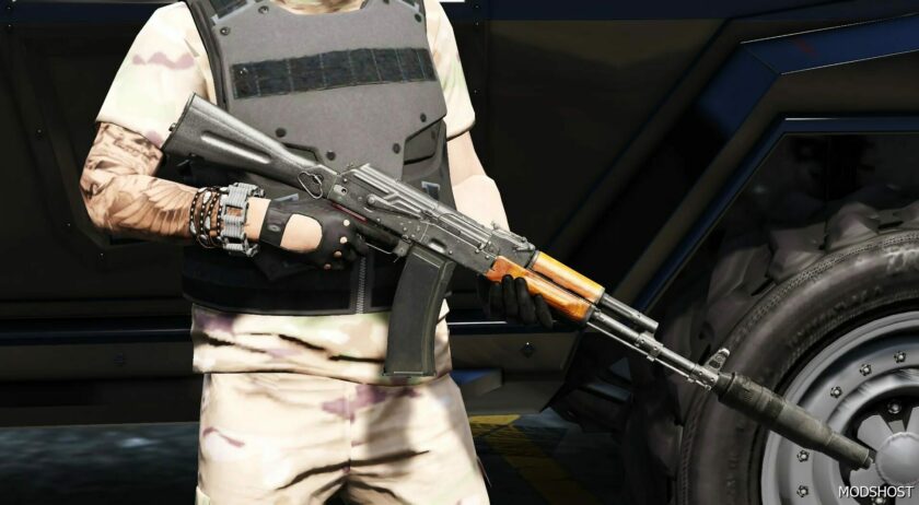 GTA 5 Weapon Mod: EFT AK 74M Animated V3.0 (Featured)