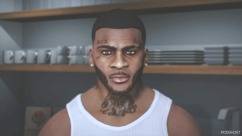 GTA 5 Player Mod: NEW Face for Franklin (Featured)