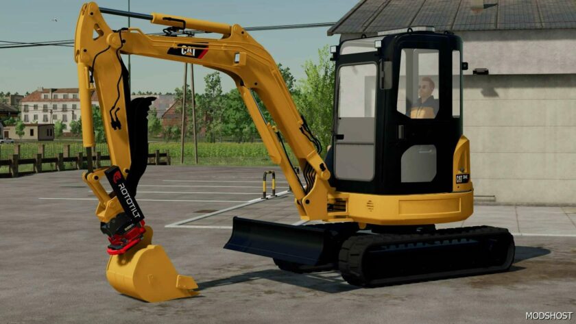 FS22 Caterpillar Forklift Mod: CAT 304E2 Mini Excavator (Featured)