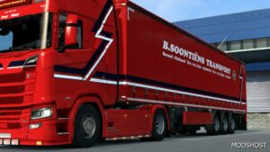 ETS2 Scania Mod: B.soontiens Transport Skin for Scania S by Player Thurein (Featured)