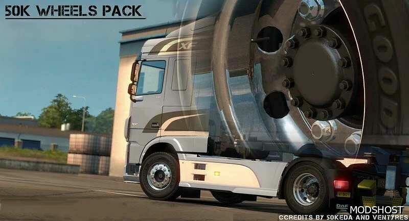 ETS2 Wheels Part Mod: 50K Wheels Pack 1.49 (Featured)