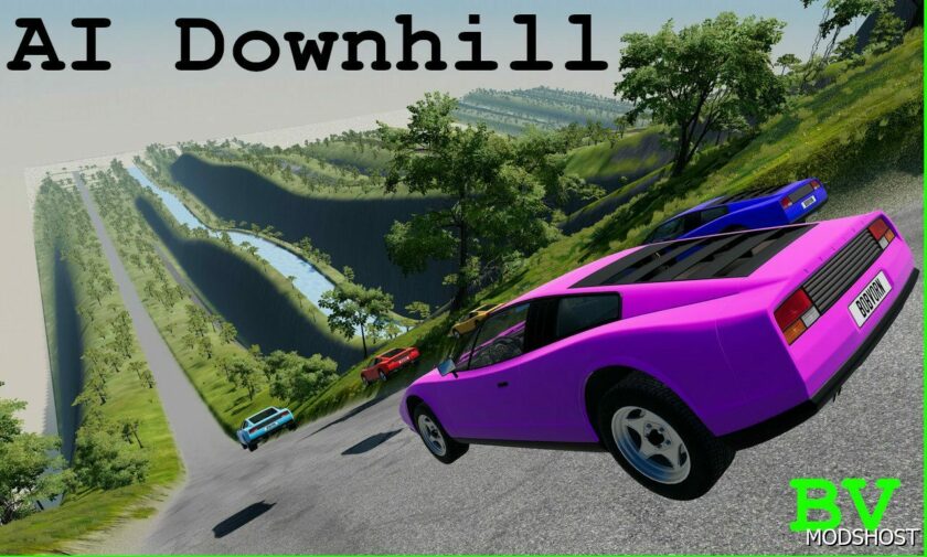 BeamNG Map Mod: BV AI Downhill 0.31 (Featured)