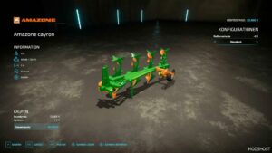 FS22 Amazone Plough Mod: Cayron (Image #3)