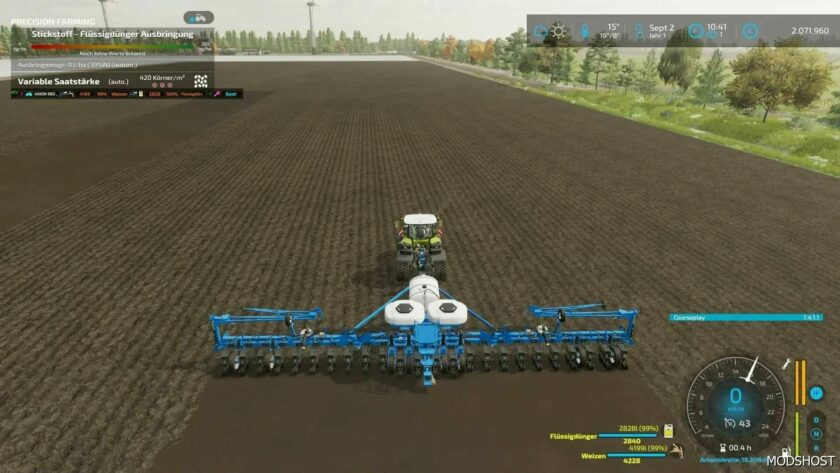 FS22 Kinze Seeder Mod: 4905 Blue Drive (Featured)