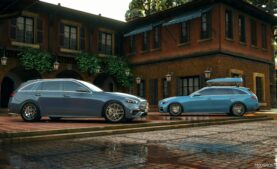 GTA 5 Mercedes-Benz Vehicle Mod: 2021 Mercedes C-Class S206 Estate (Image #2)