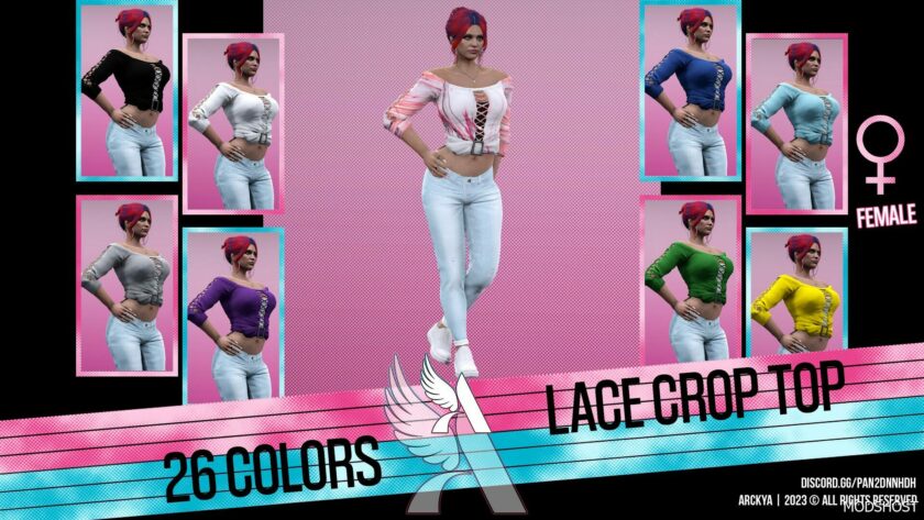 GTA 5 Player Mod: Lace Crop – MP Female – Texture (Featured)