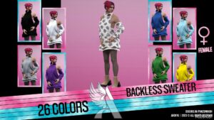 GTA 5 Player Mod: Backless Sweater – MP Female – Textures (Featured)