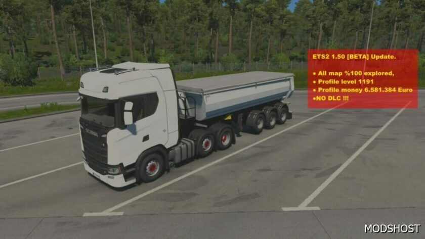 ETS2 Mod: ETS2 1.50 Finished Save Game Profile (Featured)