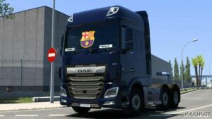 ETS2 DAF Part Mod: Barcelona DAF XF Sticker by Rodonitcho Mods 1.49 (Featured)