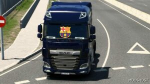 ETS2 DAF Part Mod: Barcelona DAF XF Sticker by Rodonitcho Mods 1.49 (Image #2)