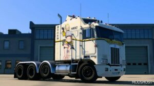 ETS2 Kenworth Mod: Elegg Skin for Overfloater Kenworth K100-E (Featured)