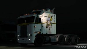 ETS2 Kenworth Mod: Elegg Skin for Overfloater Kenworth K100-E (Image #2)