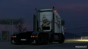 ETS2 Kenworth Mod: Elegg Skin for Overfloater Kenworth K100-E (Image #3)