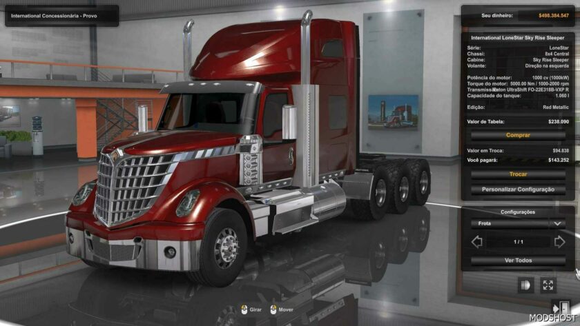 ATS International Part Mod: Chipped Engine Cummins X15 Performance 1000 HP International Lonestar 1.49 (Featured)