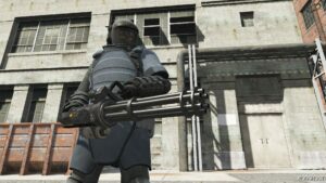 GTA 5 Player Mod: Improved “U M Y Juggernaut 02” PED (Featured)